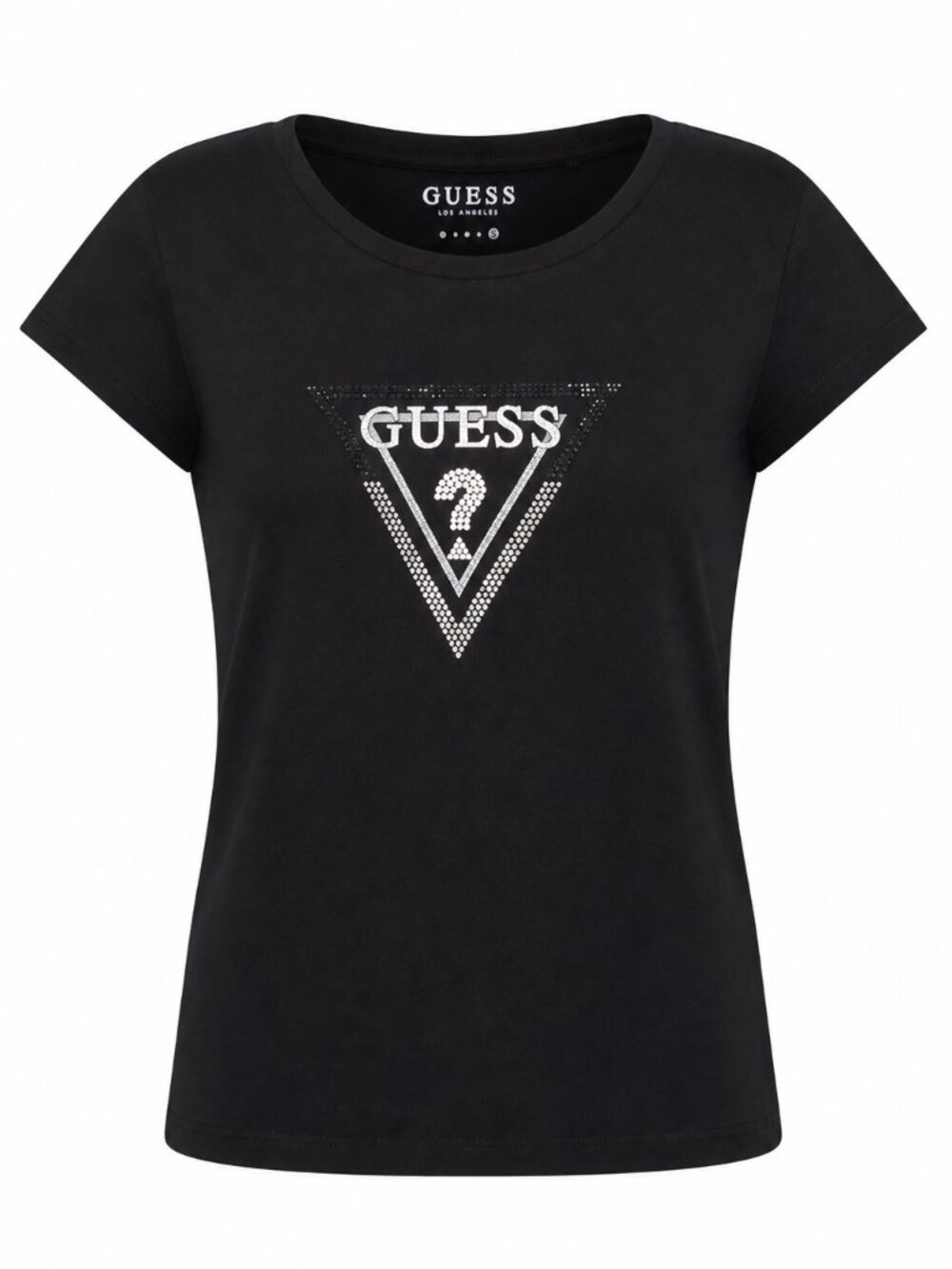 Guess XL Black Jeweled Logo Short Sleeve Tee